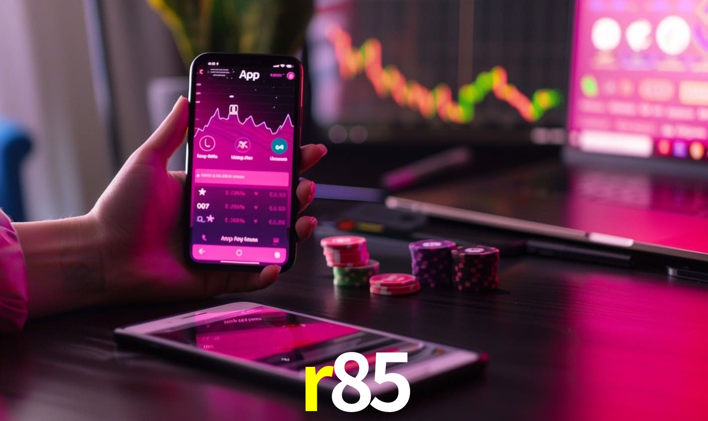 Comparação APP mobile vs versão web da r85